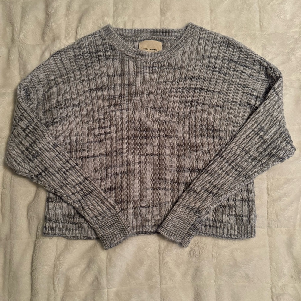 Lucky Brand Super Soft Ribbed Crew Neck Sweater - Medium
